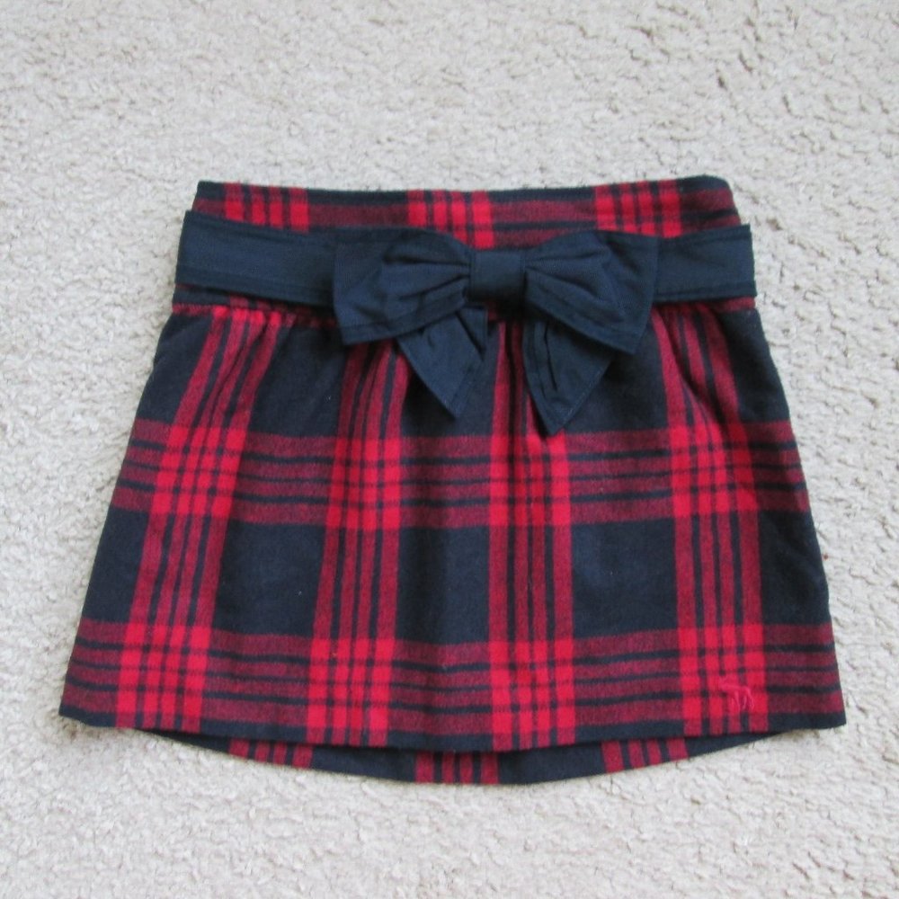 A&FITCH MINI SKIRT RED PLAID SZ 00